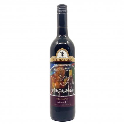 Pirosmani Tsinapari polosuché červené víno