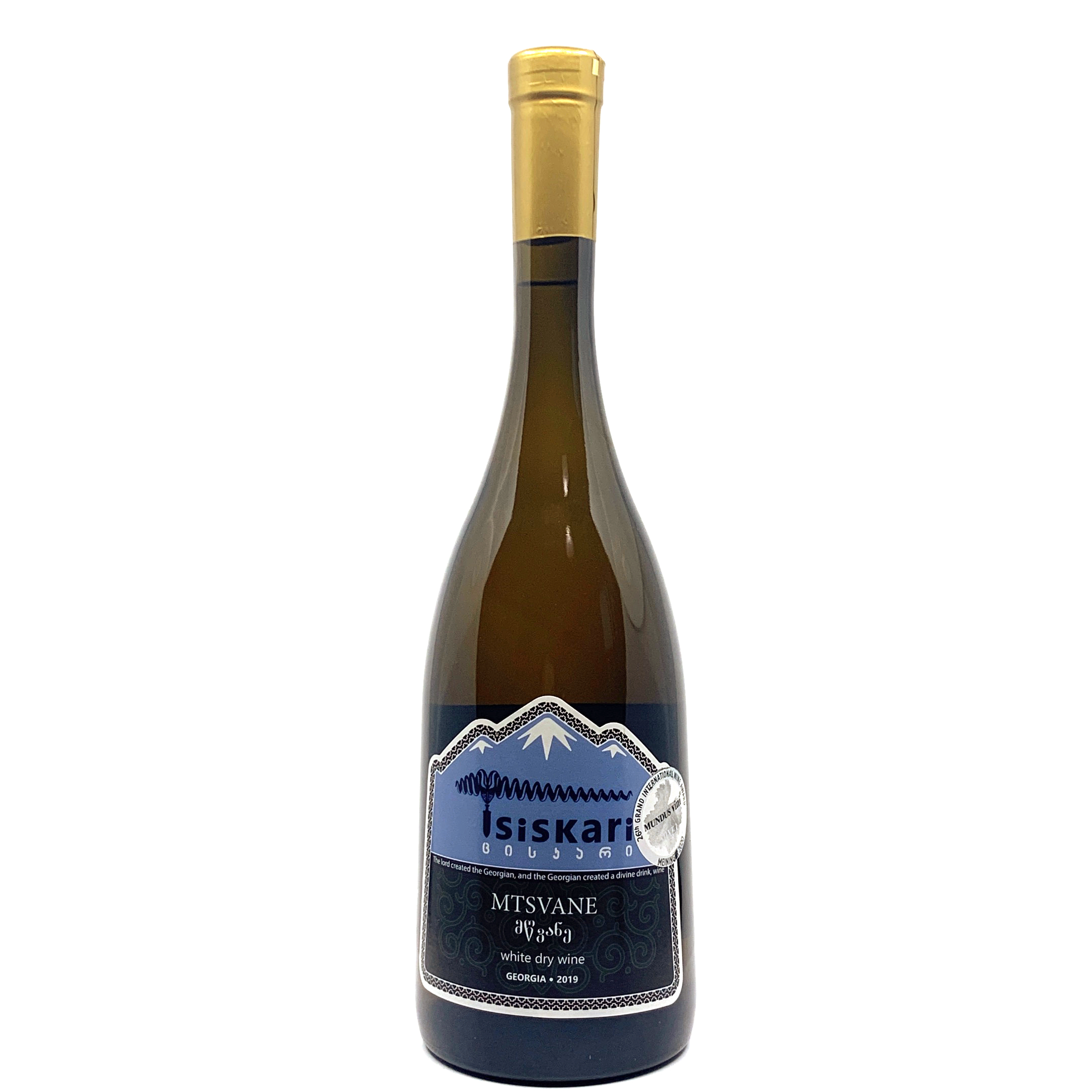 Tsiskari Mtsvane suché bílé gruzínské víno 2019 0,75l
