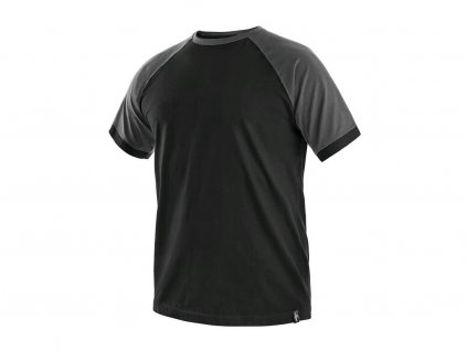tričko OLIVER, krátký rukáv, černo šedé1