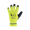 rukavice CXS ROXY WINTER, zimní, máčené v latexu, černo žluté1