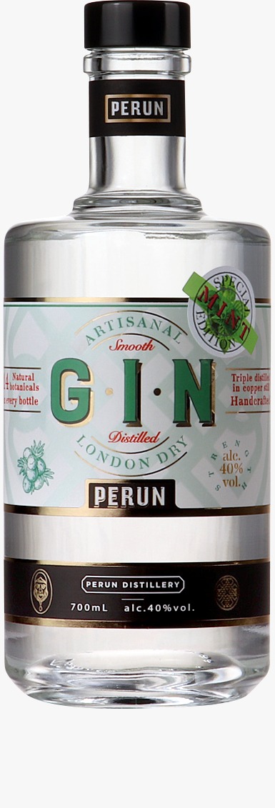 Perun Gin Mint 40% 0,7 l (holá láhev)