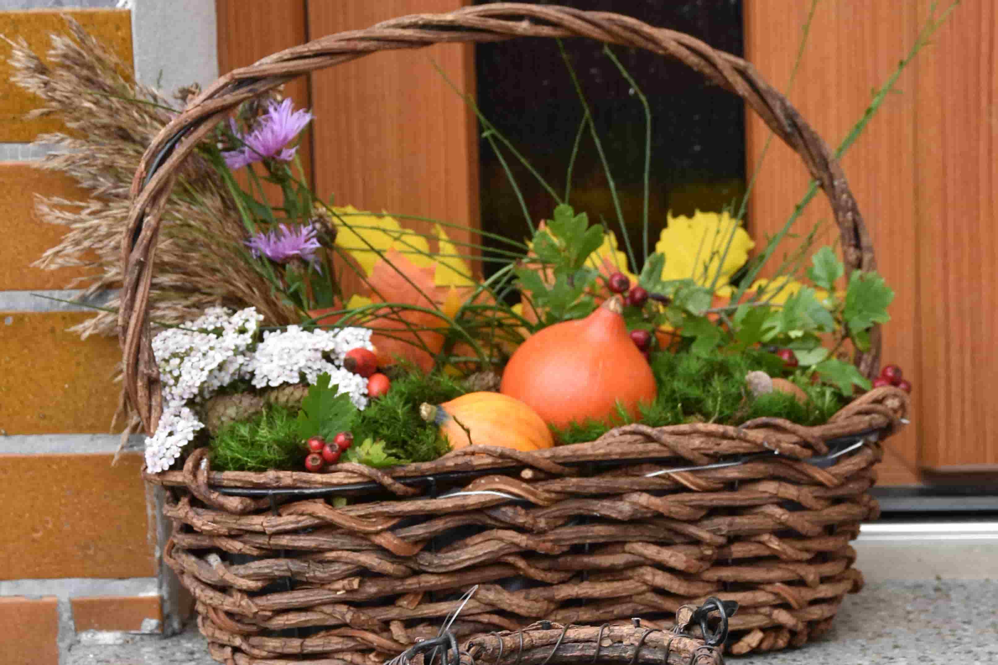 Pestrobarevné podzimní dekorace