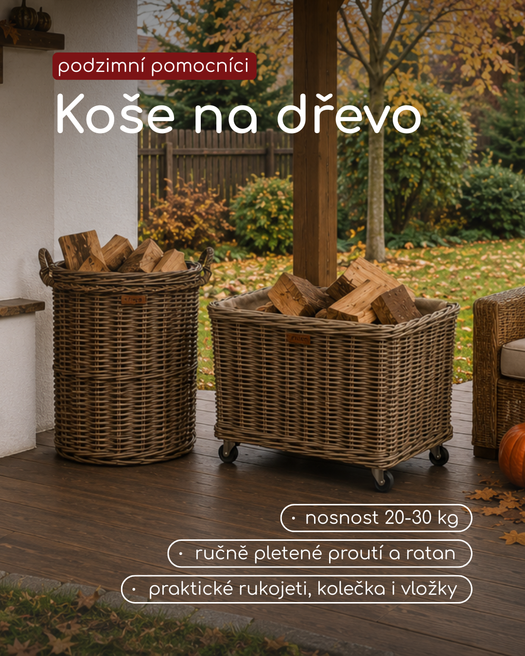 Podzimní sezóna u krbu