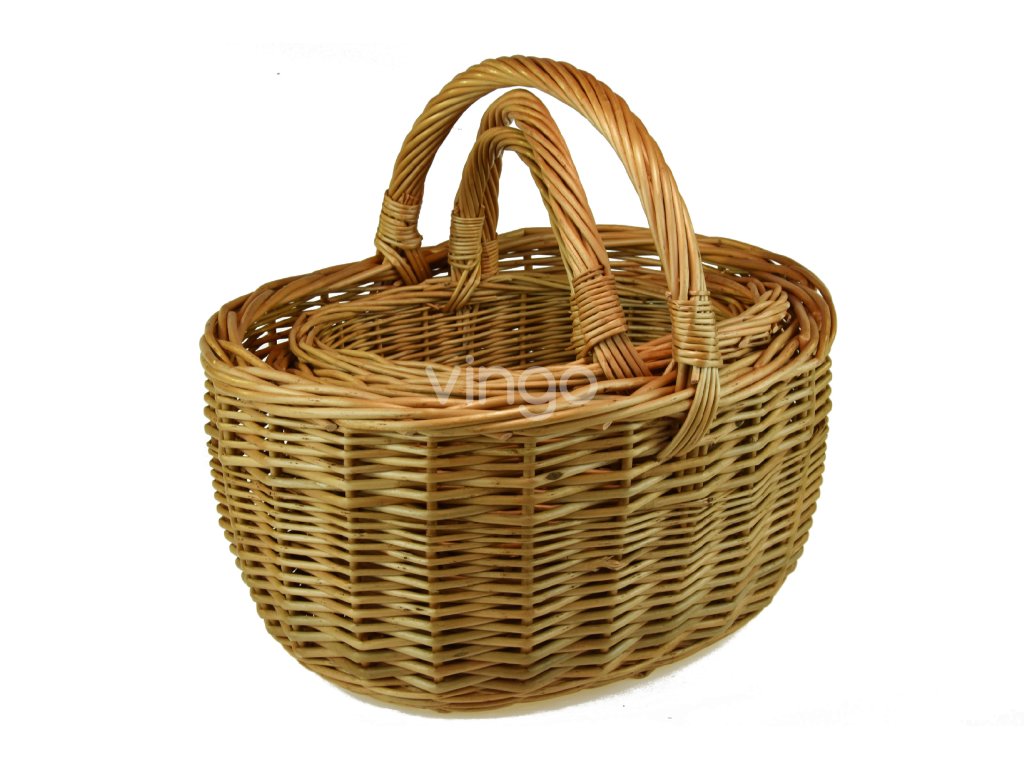 Sada 3 košíků (Rozměry sada 30x24x29|40x34x35|33x28x30)