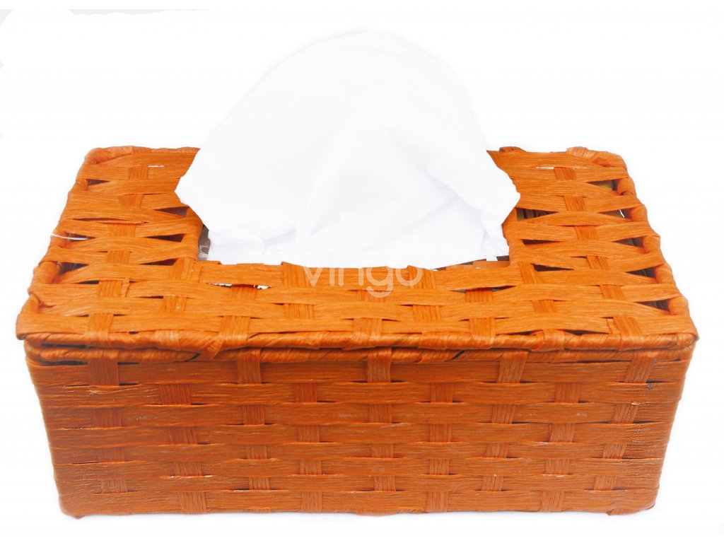 Box na kapesníky oranžový