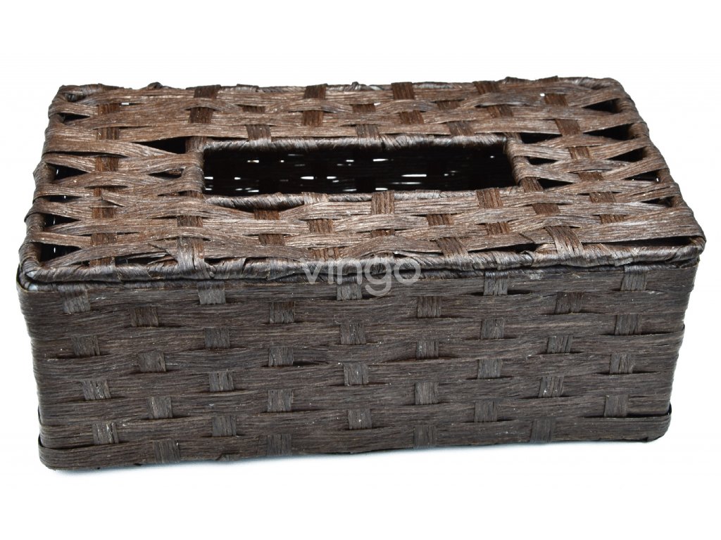 Box na kapesníky hnědý