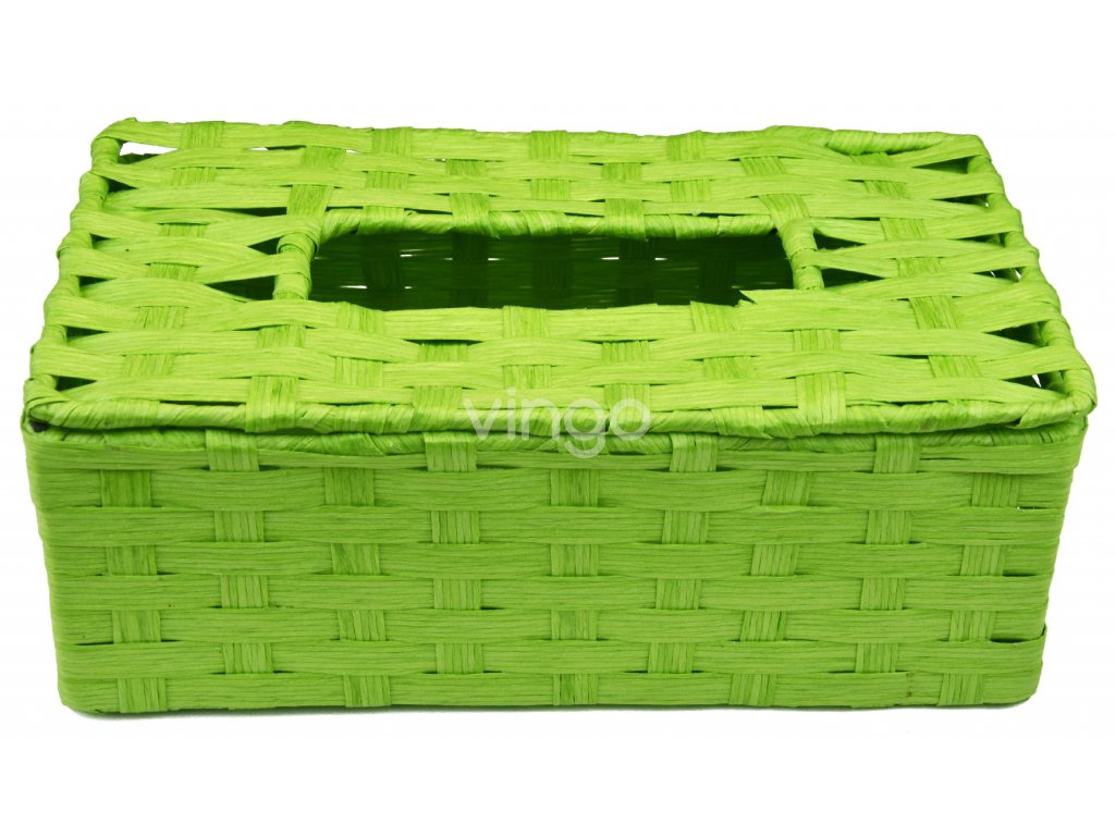 Box na kapesníky zelený