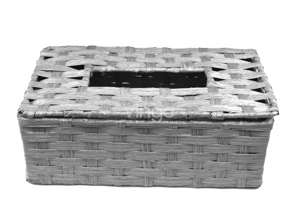 Box na kapesníky šedý