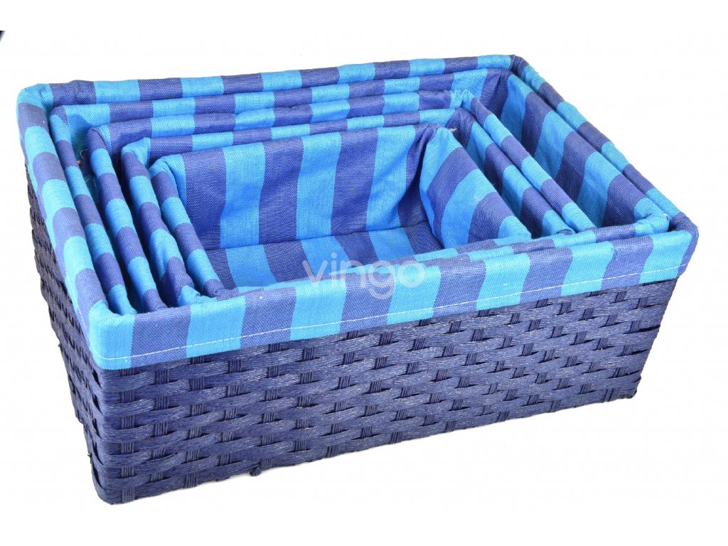 Úložný box modrý (rozměry (cm) 30x20, v. 12)