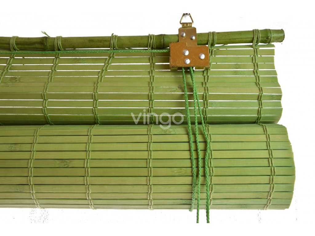 Zastiňovací bambusová roleta Vingo zelená (Velikost 60x150)