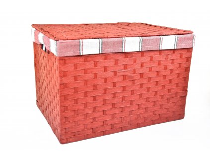 Úložný box s víkem červený (rozměry boxu 30x43x32)