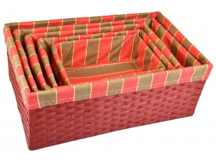 Úložný box červený (rozměry (cm) 30x20, v. 12)