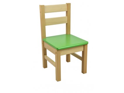 Dětská dřevěná židlička – zelená