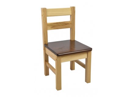 Dětská dřevěná židlička – hnědá