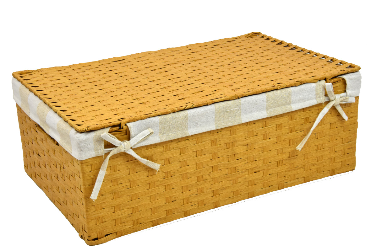 Úložný box s víkem pískový Rozměry (cm): 40x27, v. 15