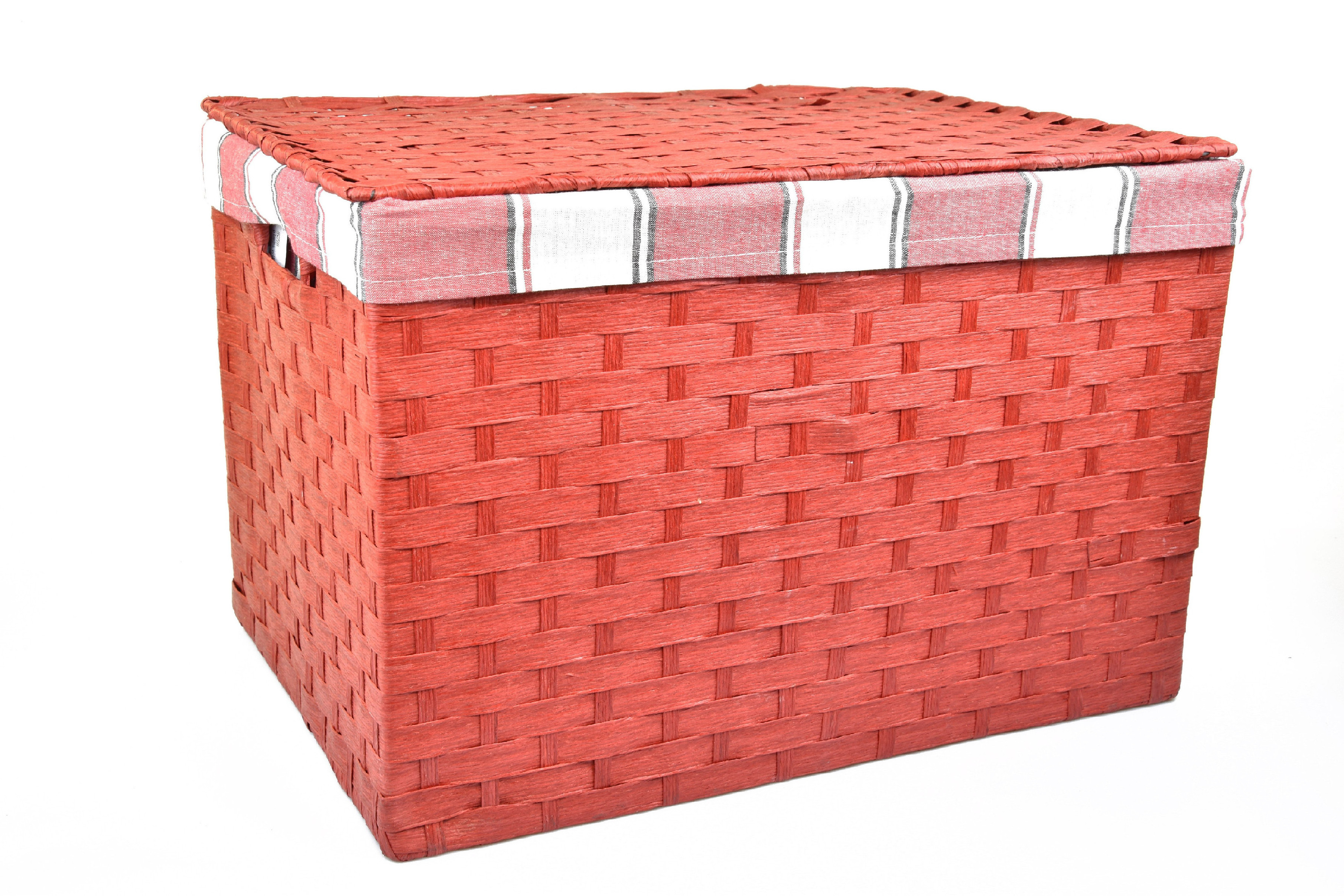 Úložný box s víkem červený Rozměry (cm): 40x29, v. 28
