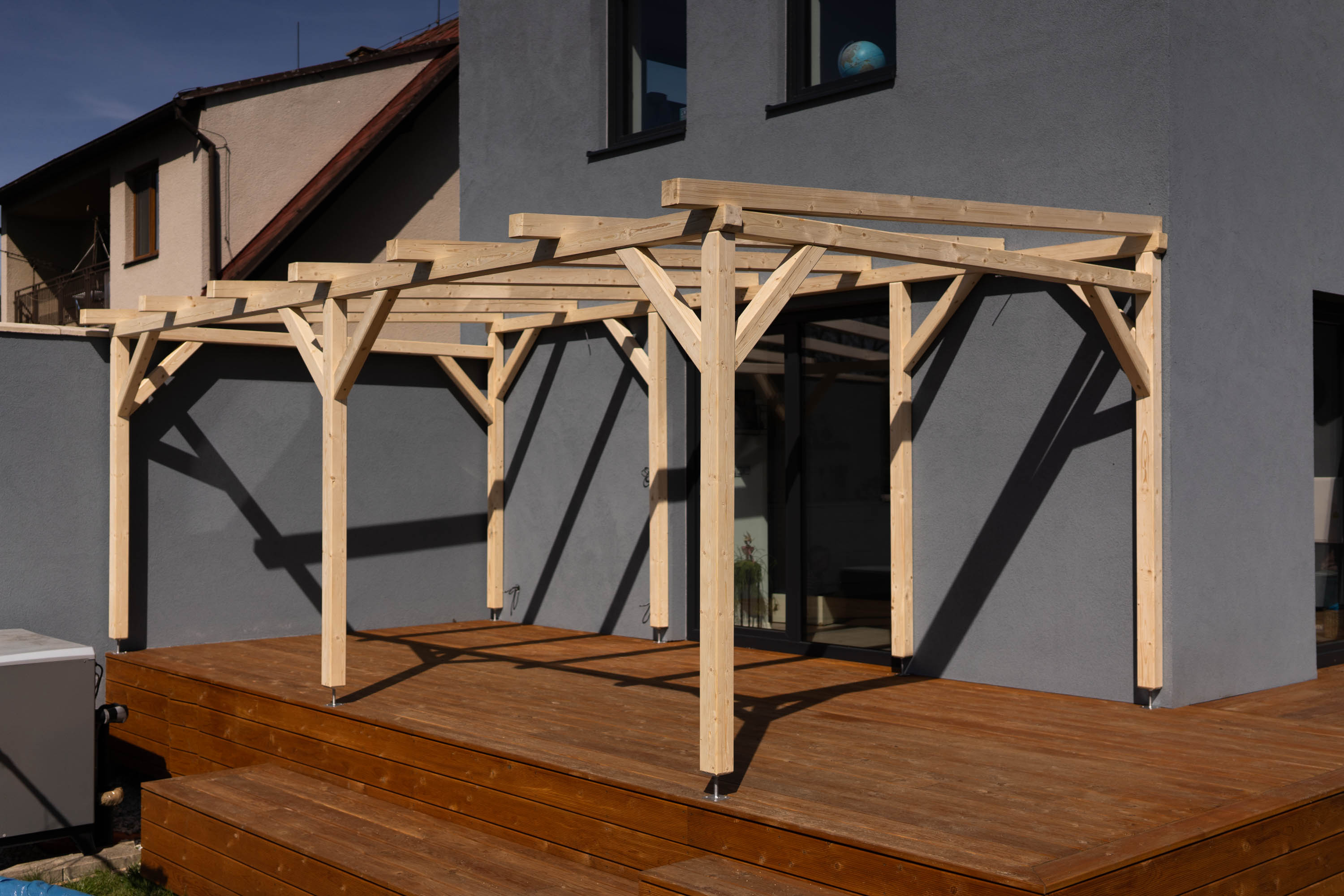 Dřevěná pergola na zahradu či terasu (4x3m)