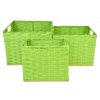 Sada 3 úložných boxů zelených (rozměry boxu Sada  21x25x27|20x22x24|17x19x21)