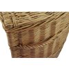 Půlkruhový proutěný koš na prádlo (rozměry (cm) 45x36, v. 56)