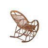 Proutěné houpací křeslo Vingo se zvýšeným opěradlem - pohled na zadní část