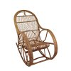 Proutěné houpací křeslo Vingo se zvýšeným opěradlem