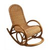 Velké ratanové houpací křeslo světle hnědé