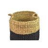 Úložný koš z mořské trávy (rozměry (cm) průměr 32, v. 33 (41))