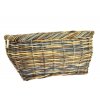Ratanový úložný koš s šedo hnědým žíháním (Rozměry (cm) 55x37, v. 27)