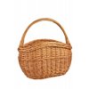 Proutěný nákupní koš s podélnou ručkou