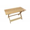 Skládací dřevěný stůl, 120 x 77 cm