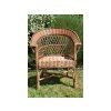 Proutěné křeslo s tmavým pletením
