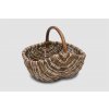 Ratanový nákupní košík v hnědých odstínech