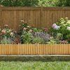Vingo - dřevěná palisáda na záhon - světle hnědá