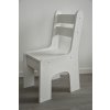 Dětská bílá židlička s šuplíkem