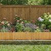 Vingo - dřevěná palisáda na záhon - světle hnědá