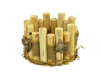 Vánoční svícen – přírodní (rozměry (cm) 14x10)