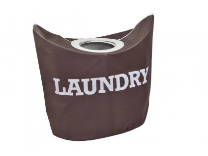 16737 hnedy textilni kos na pradlo laundry