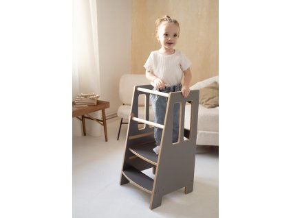 Detská učebná veža, sivá