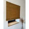 Jaluzea rulou din bambus opacă - maro deschis (nuc)