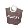 16737 2 hnedy textilni kos na pradlo laundry