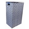 Koš na prádlo modro-bílý (rozměry (cm) 36x26, v. 58)
