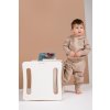 Detské variabilné kresielko, biele - 30 x 30 cm
