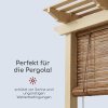 Holzrollo für Pergola - braun