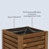 Holzkasten für die Terrasse - hellbraun, 79 x 39 x 30 cm