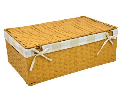 Úložný box s víkem pískový (Rozměry (cm) 22x15, v. 9)