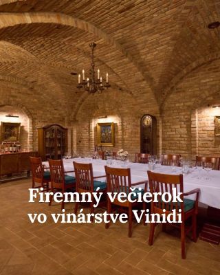 Firemný večierok, na ktorý sa bude spomínať. Vymeňte klasickú reštauráciu za atmosféru vinárstva medzi vinohradmi 🍇 Vo...