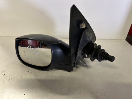 Zpětné zrcátko Peugeot 206 levé mechanické černé