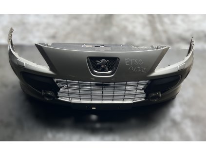 Přední nárazník Peugeot 307 facelift stříbrný ETSC