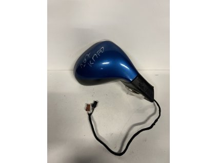 Zpětné zrcátko Peugeot 207 pravé elektrické modré