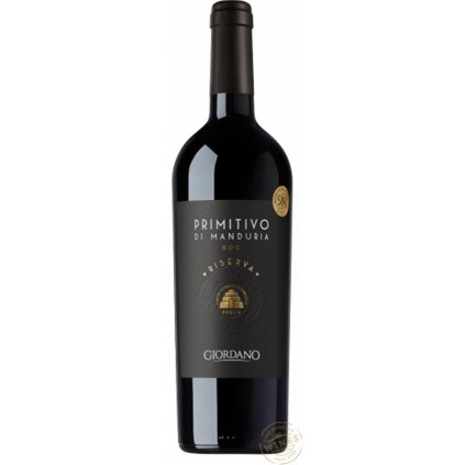 Giordano Primitivo di Manduria Riserva DOC + pečeť 1